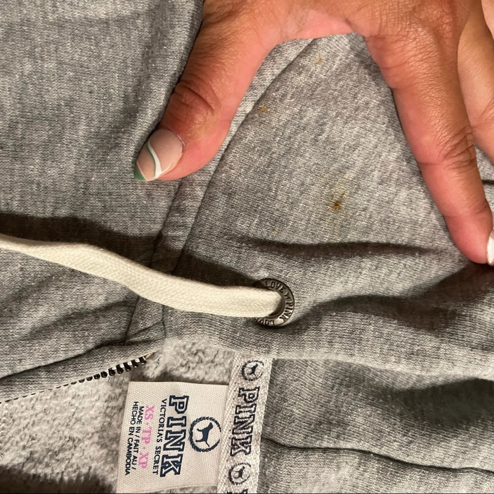 Grey PINK brand hoodie - Picture 6 of 7
